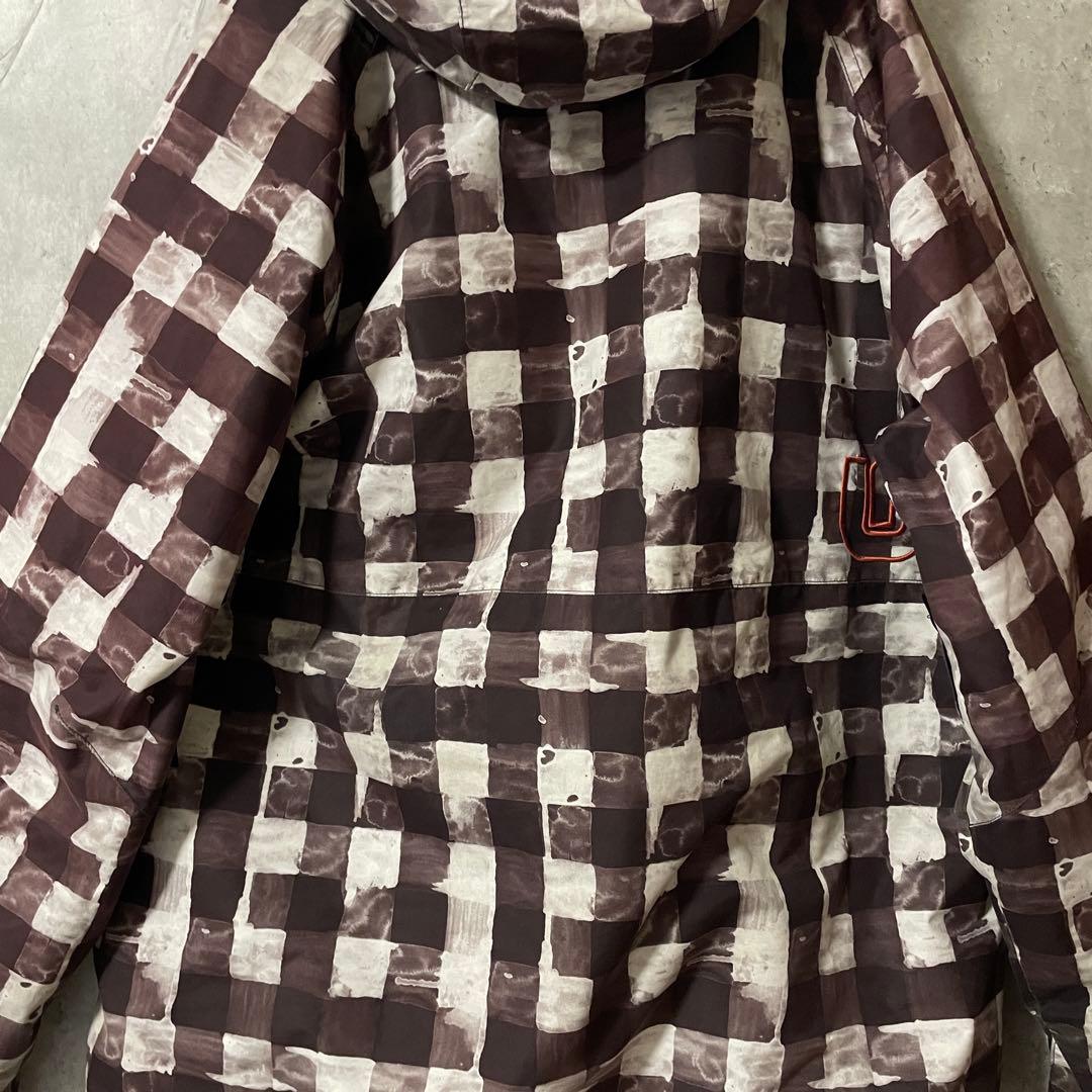 Burtonバートンスキーウェアスノーボードジャケットパーカーフード付チェック柄