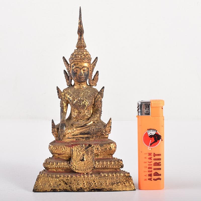 仏教美術　古銅鍍金　チベット仏　仏像　置物　V　R7705