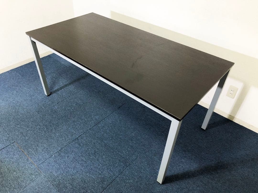 ミーティングテーブル OC-MTC1575-DB 脚部底アジャスター付きシンプル