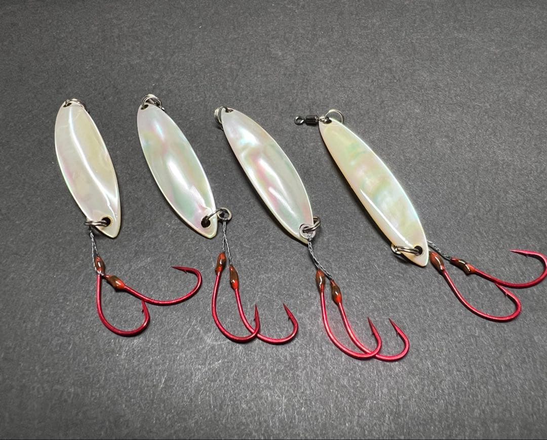 シェルスプーン夜光貝　アワビ5点セット　レイクトローリング