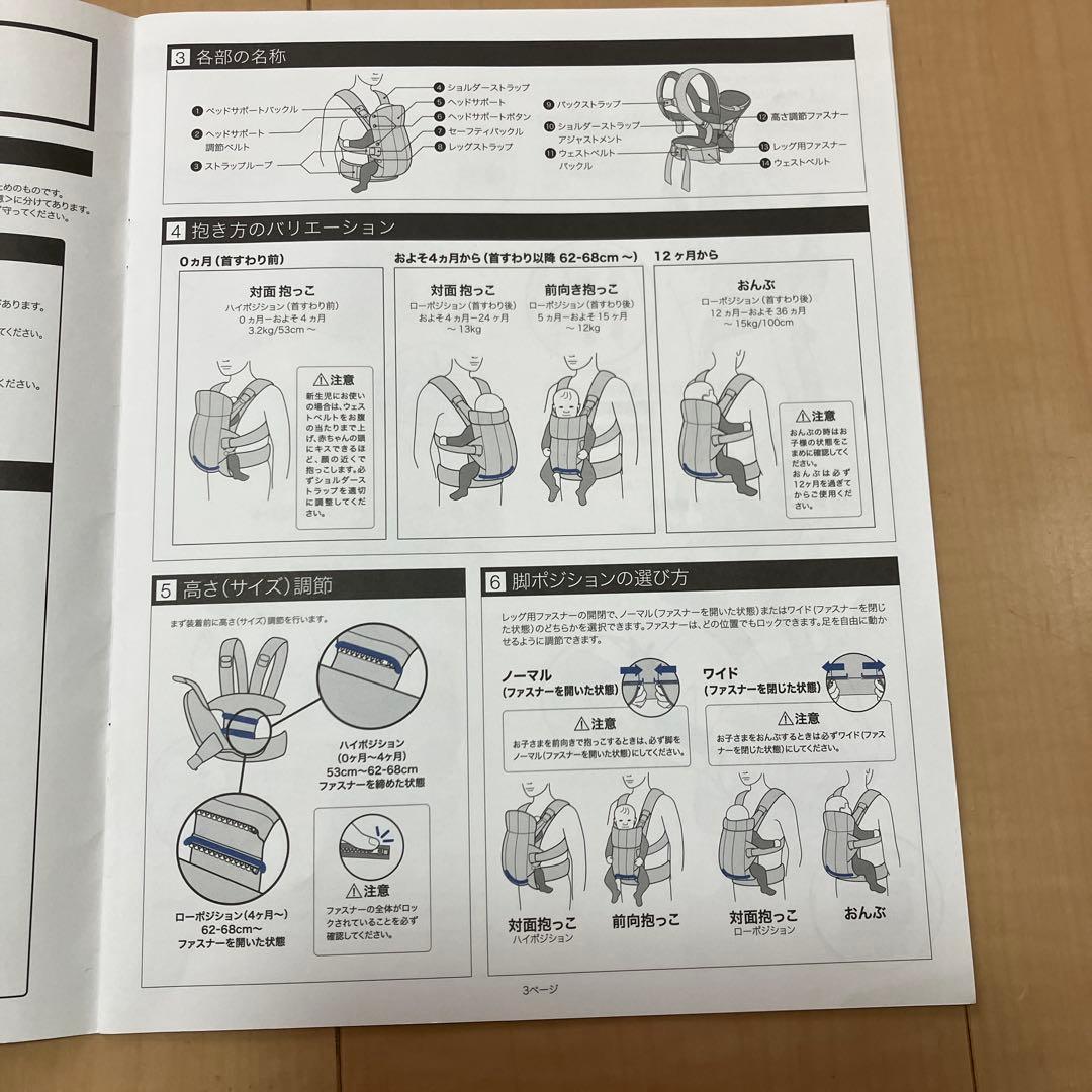 【hon5専用】 BABYBJÖRN HARMONY 抱っこ紐 アンスラサイト