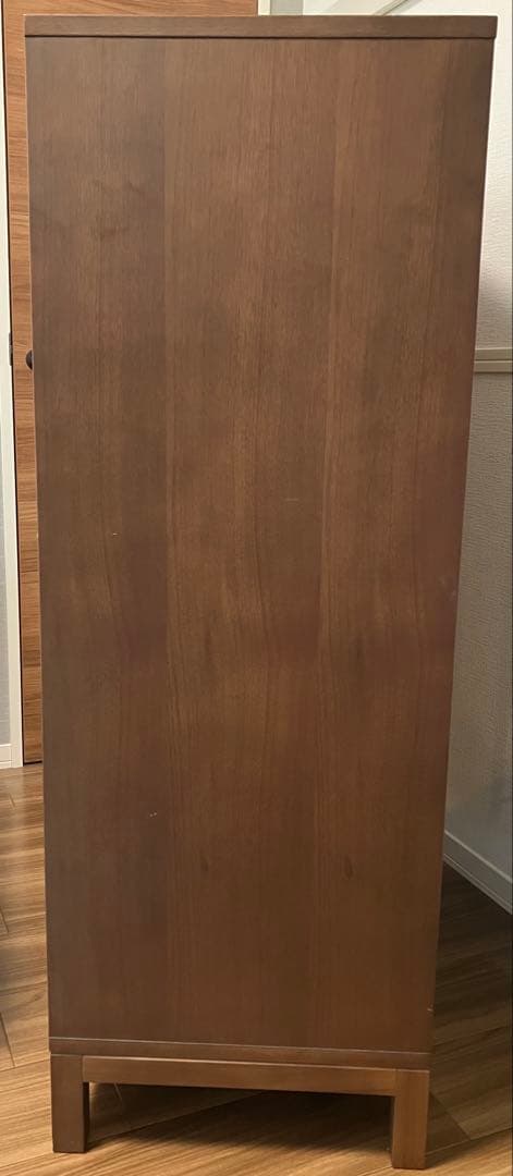 ブラウンウッドチェスト 5段