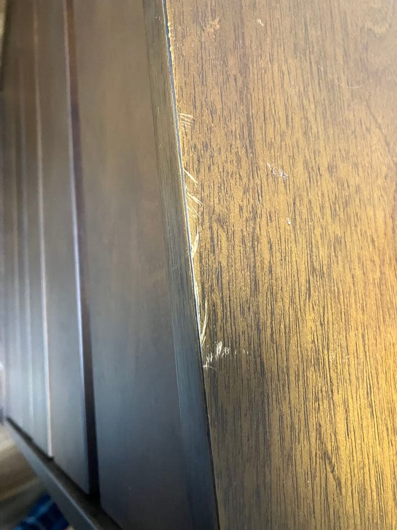 ブラウンウッドチェスト 5段