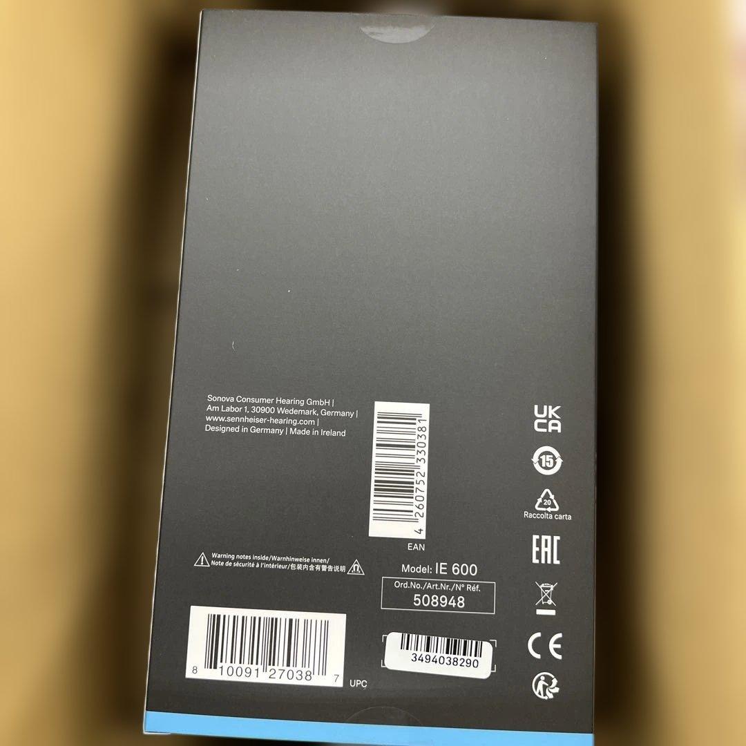 640 Sennheiser イヤホン 有線 IE 600 未開封