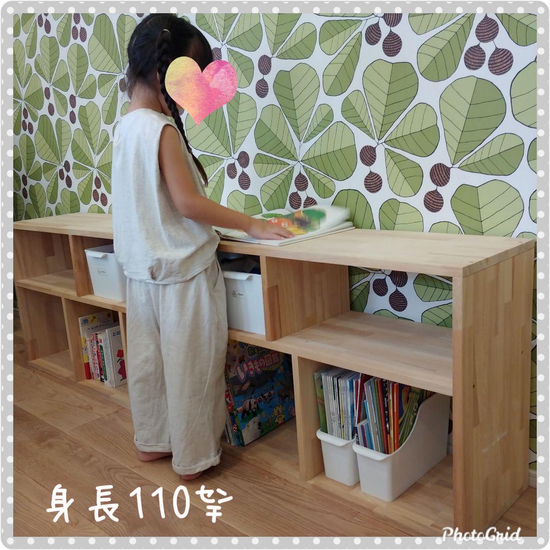 おもちゃ棚　木製棚　✨　木製ハンドメイド　絵本棚　モンテッソーリ