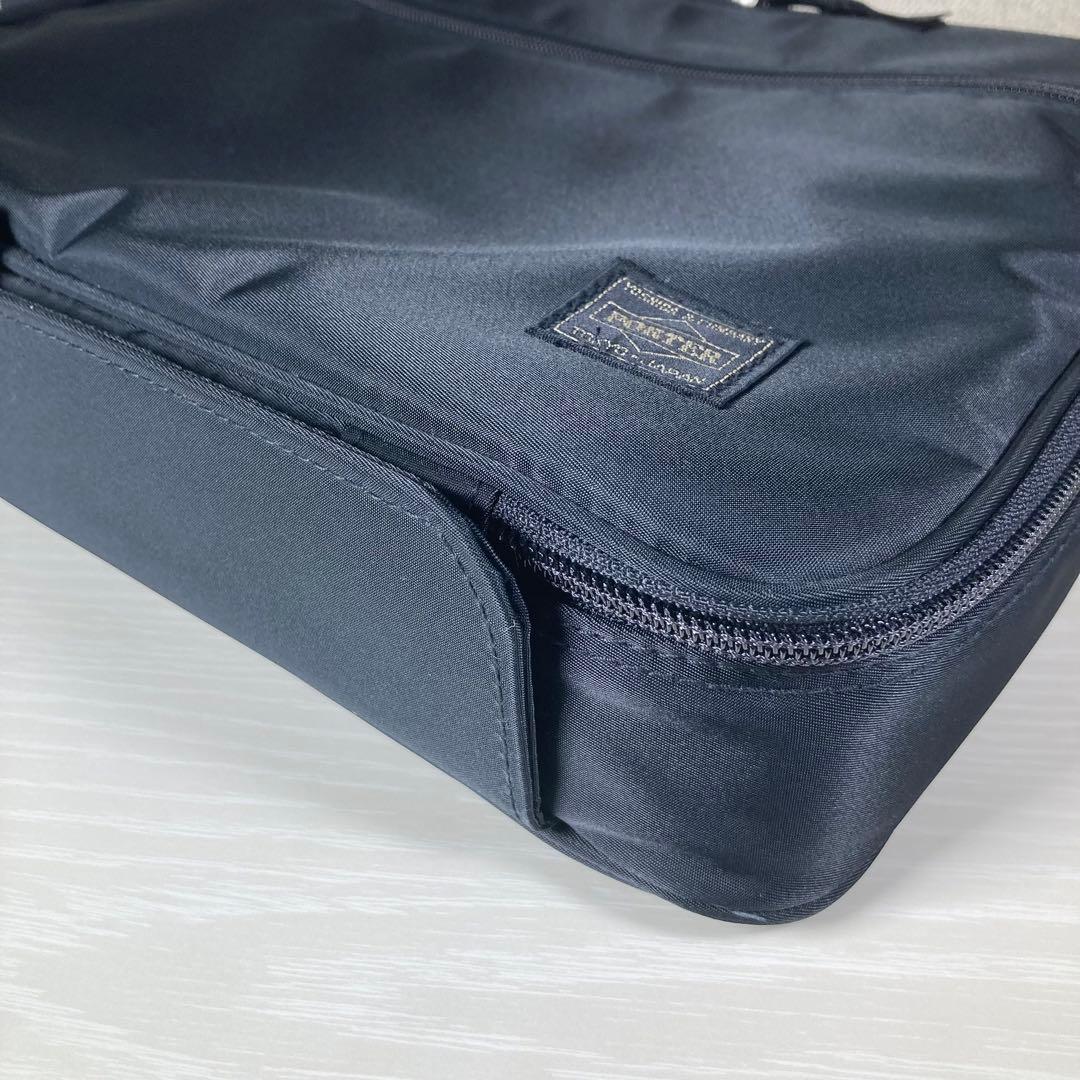 未使用に近い POTER ポーター ブリーフケース ビジネスバッグ ナイロン 黒