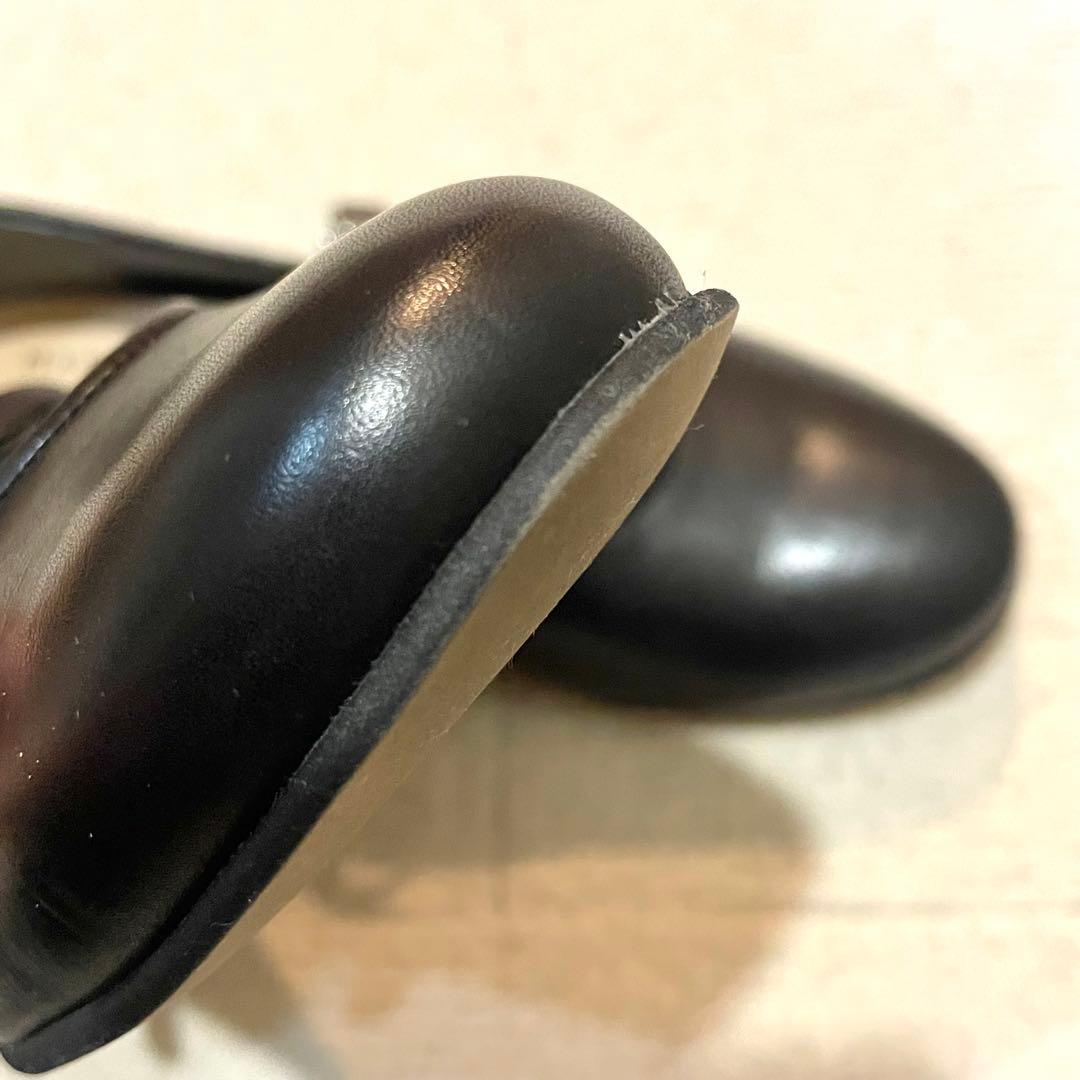 マーガレットハウエル ストラップ フラットシューズ メリージェーン 黒 23.5