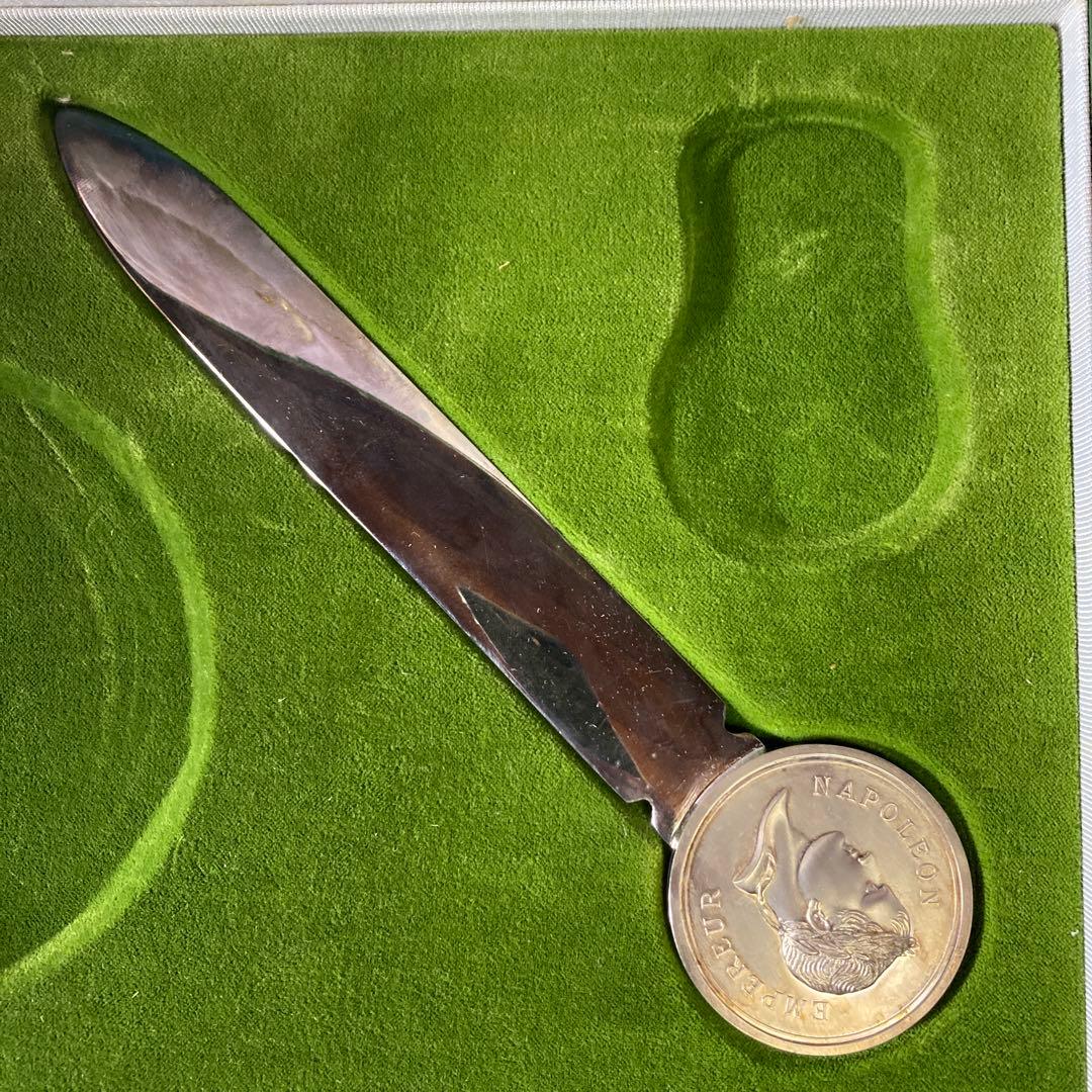 激レア　クリストフル　NAPOLEON　ペーパーナイフ　トレイ　栓抜き　銀仕上