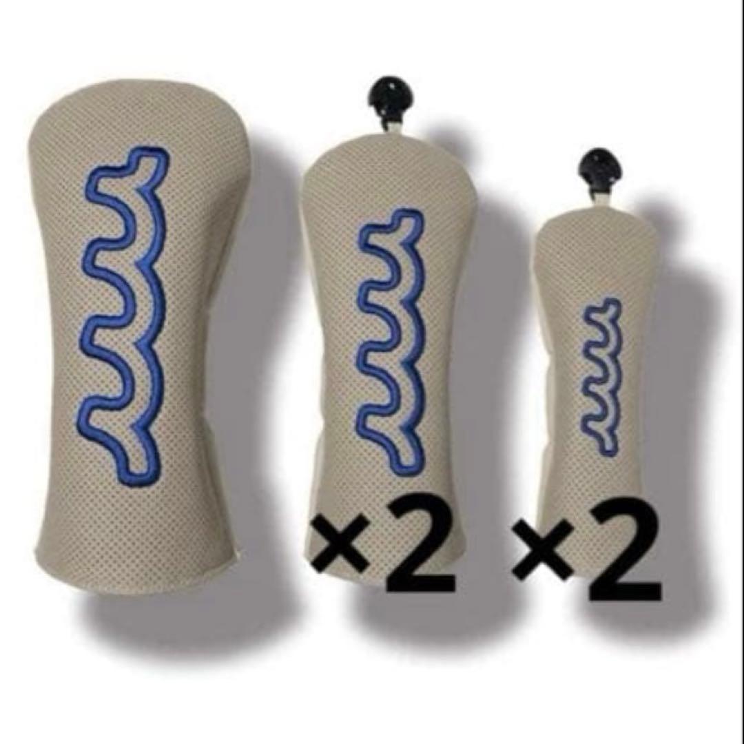 ★超人気完売品　新品　ムータ　キャディバッグ　 ヘッドカバーセット　ベージュ