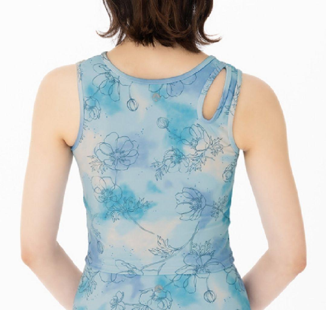 【新品】SUKALA アシンメトリータンクトップ S シェードブルー