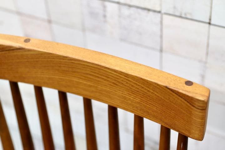 GMFT325○工房家具 デスクチェア ワークチェア タモ材×ウォールナット材