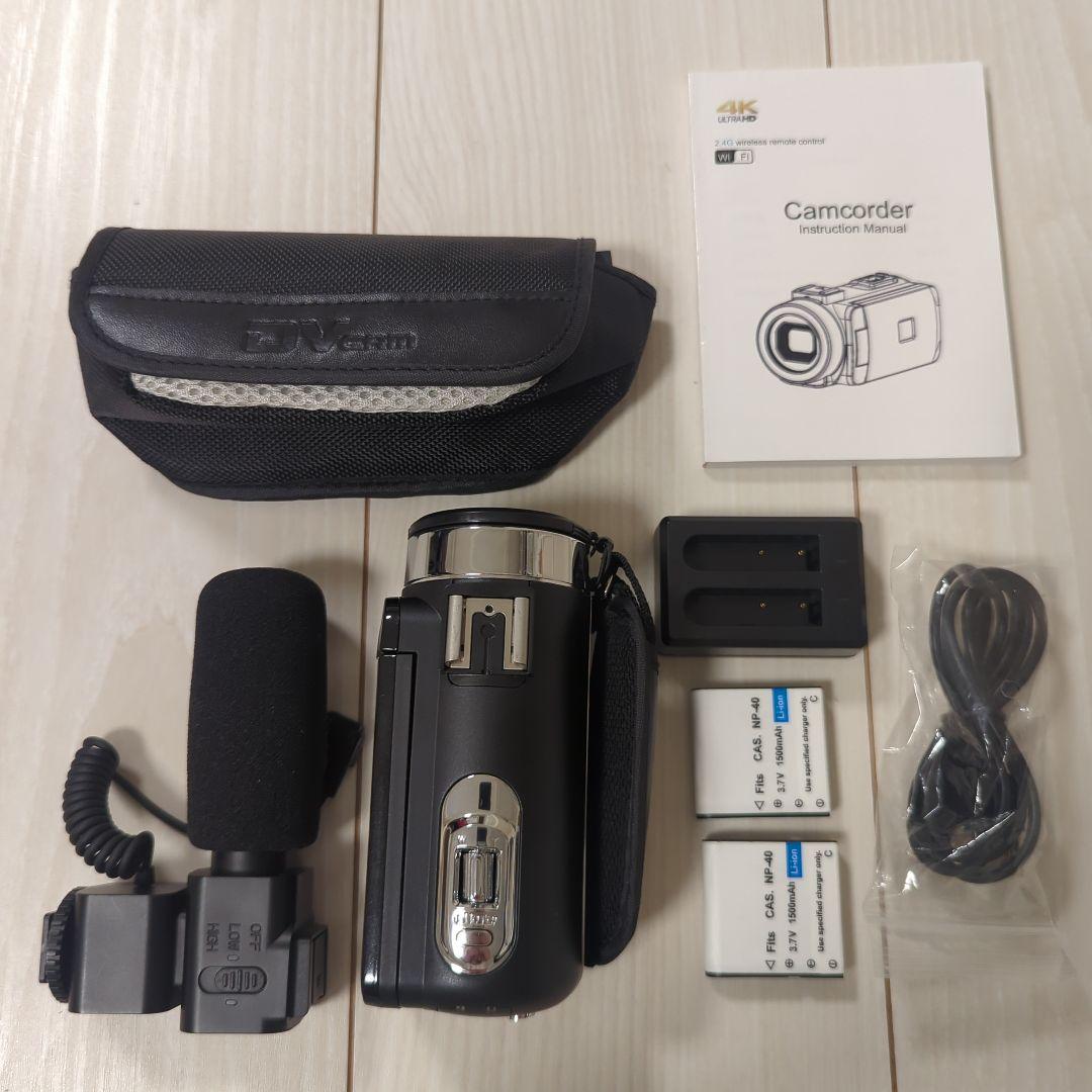 4K ビデオカメラ 48.0MP Wi-Fi機能付き