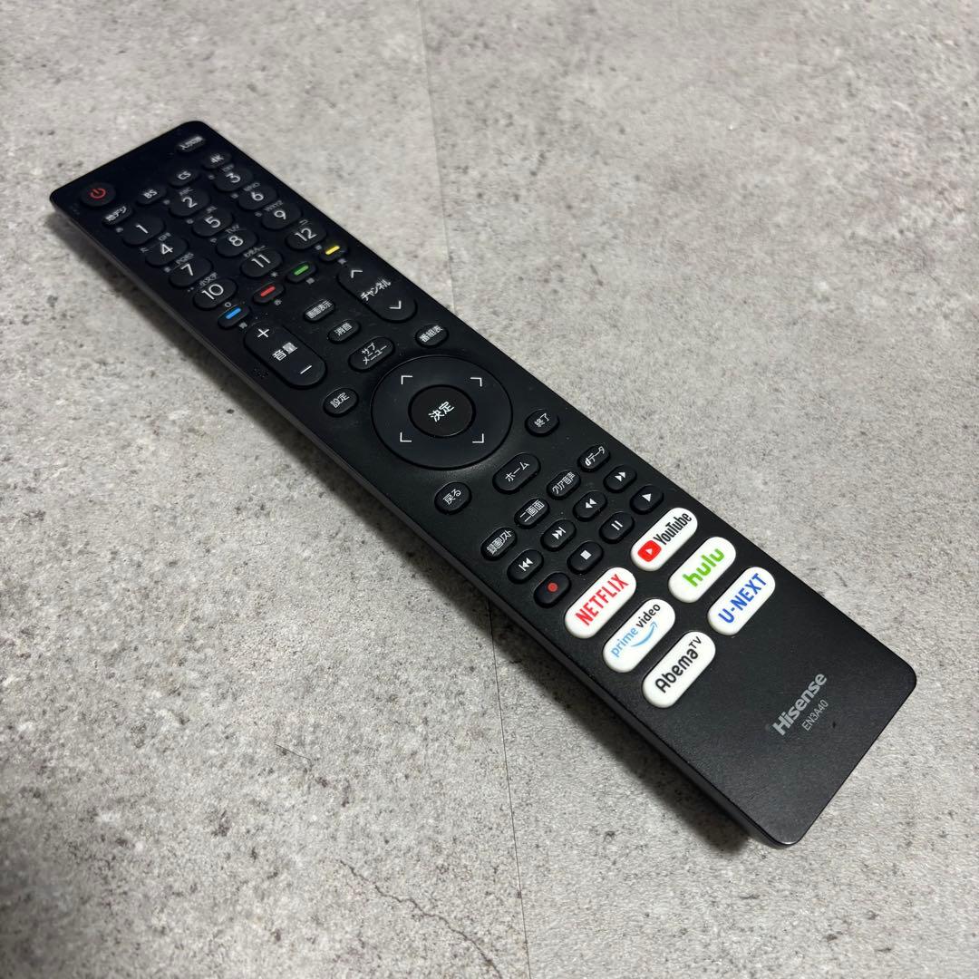美品！Hisense 43インチ 4K液晶テレビ 2020年製 リモコン付