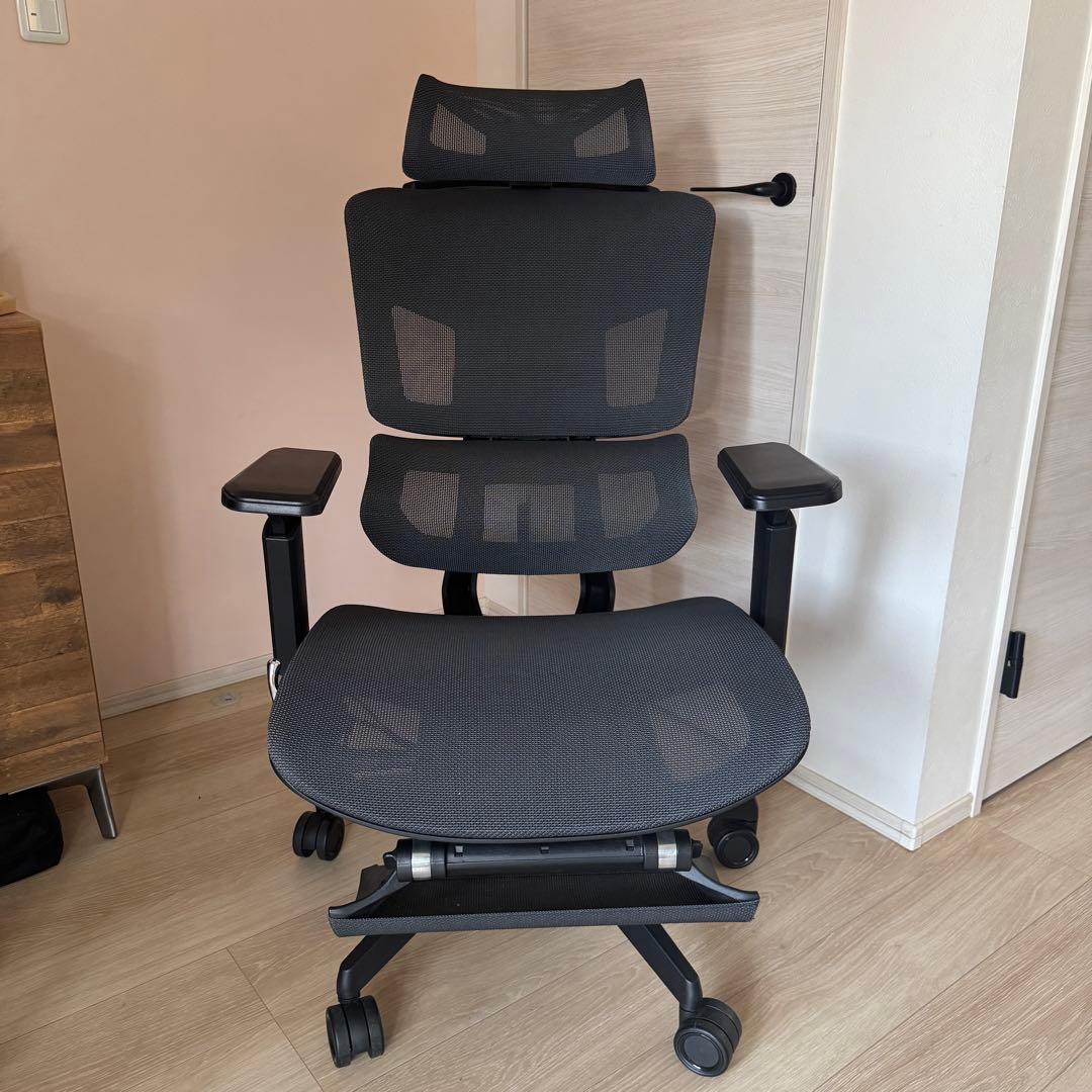 GrowSpica Pro グロースピカプロ　メッシュデスクチェア　ブラック