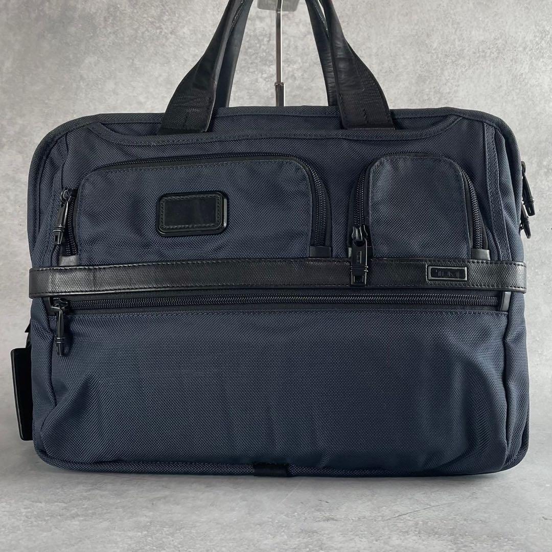 トゥミ×ソフネット別注 アルファ2 2way ビジネスバッグ ブリーフケース 紺