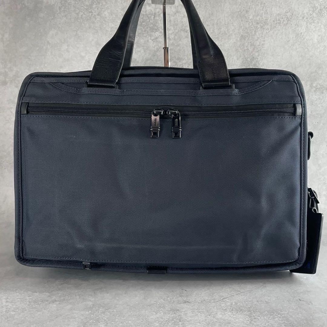 トゥミ×ソフネット別注 アルファ2 2way ビジネスバッグ ブリーフケース 紺