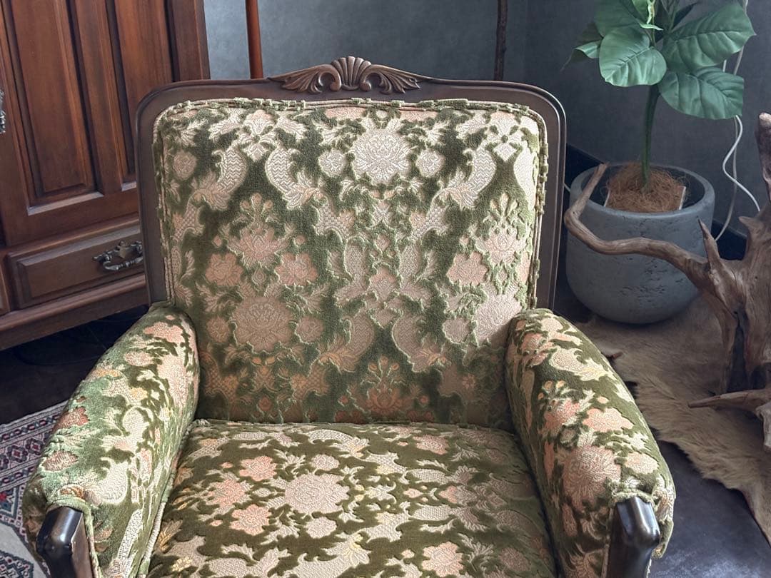 ②マルニ　maruni アームソファ　クラシック　金華山織　猫脚　ソファ　SZ