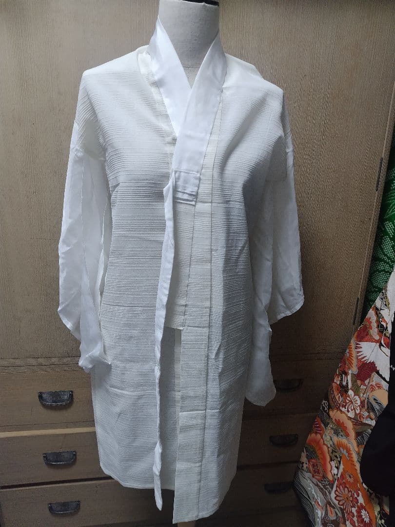 青色グラデーションの伝統的和装セット