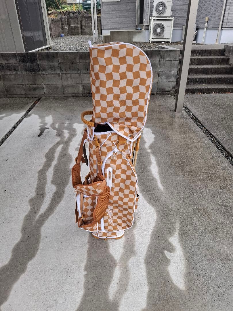 CRAVIN GOLF チェック柄キャディバッグ