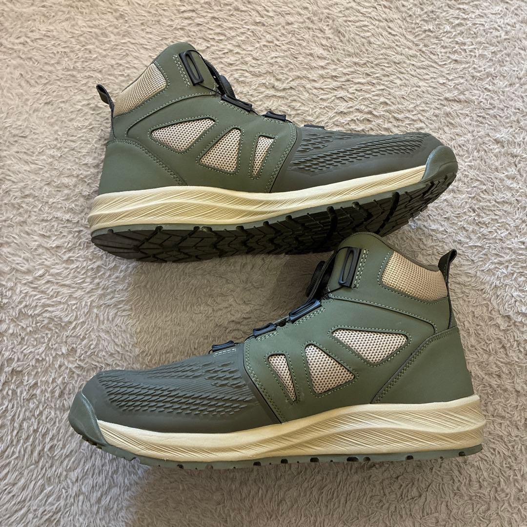 アシックス安全靴 CP122 マントルグリーン×ローズゴールド28㎝