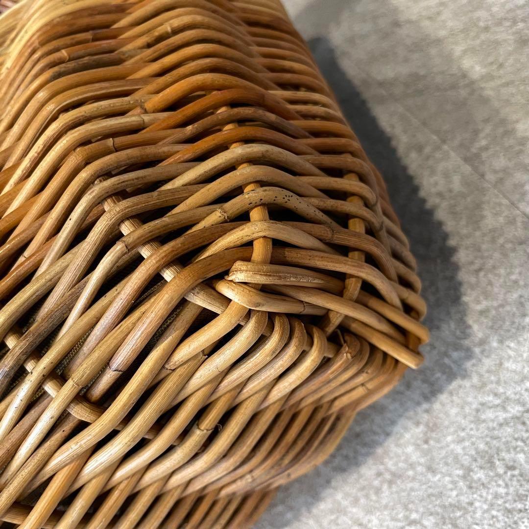 ★eb.a.gos エバゴス　かごバッグ　ハンドバッグ　リアルファー