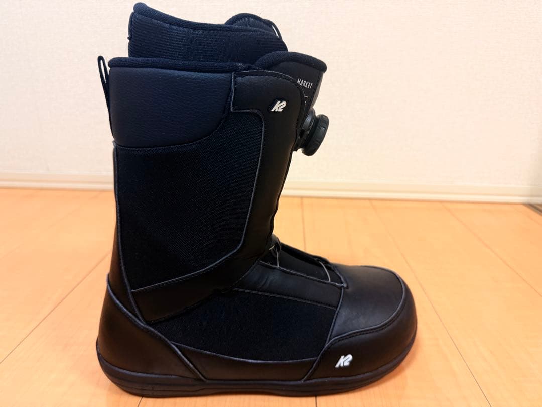 3回使用 K2 MARKET 28cm スノーボードブーツ ブラック BOA