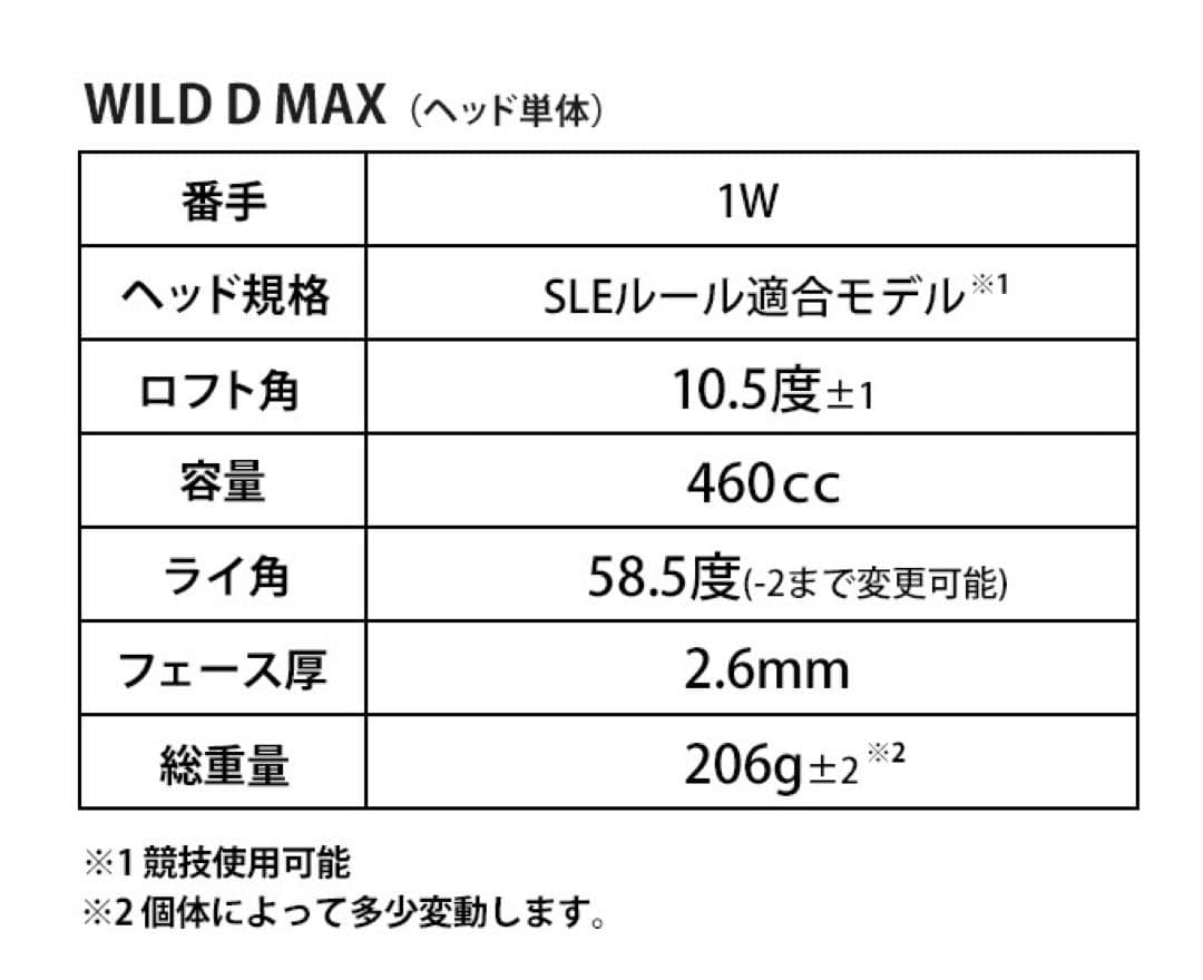【ヘッド単品】★激飛びカチャ付ドラコンヘッド新登場！ワークスゴルフ D-MAX