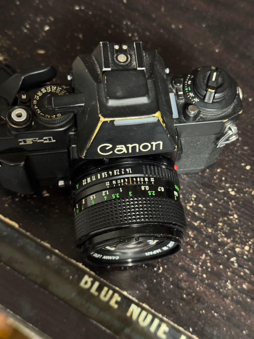 Canon New F-1 AEファインダー　50mm f1.4 レンズ付き
