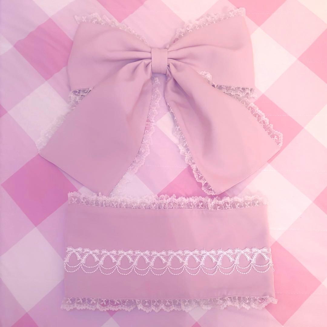 Ank Rouge ギンガムメイド浴衣ドレス ピンク