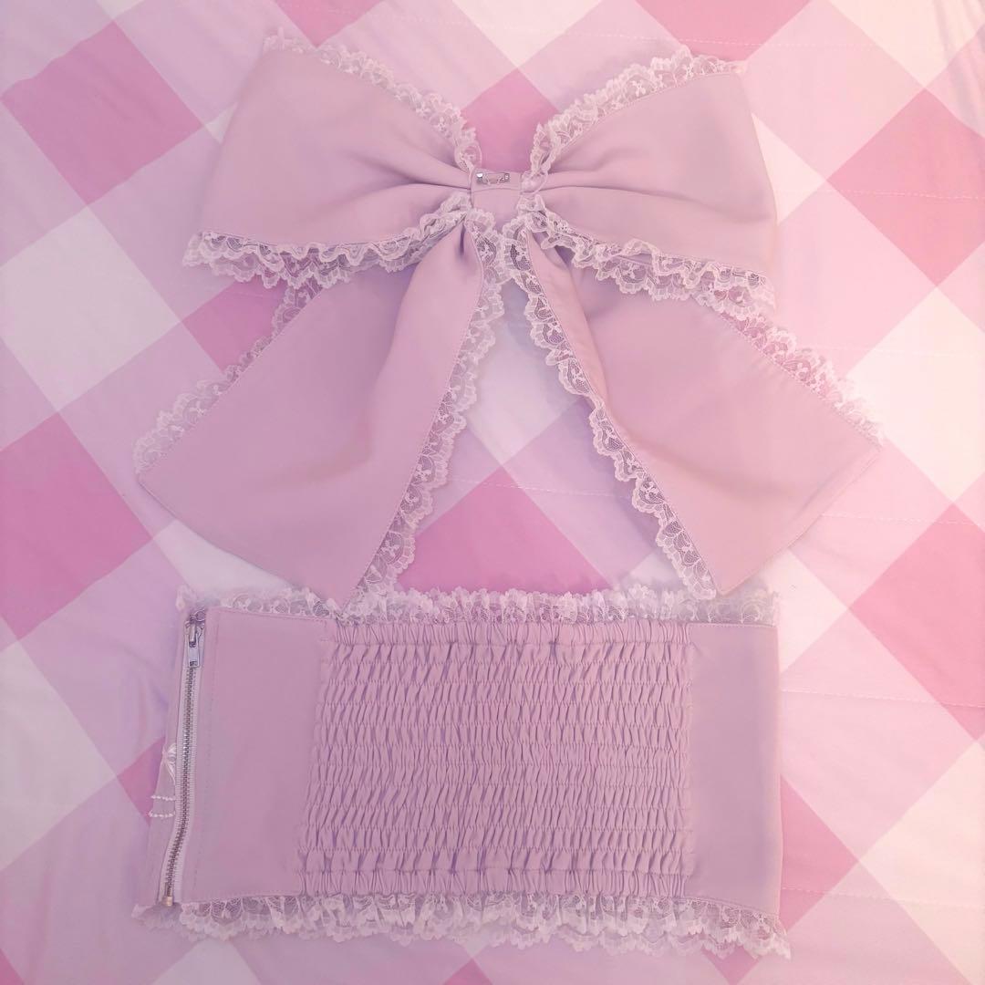 Ank Rouge ギンガムメイド浴衣ドレス ピンク