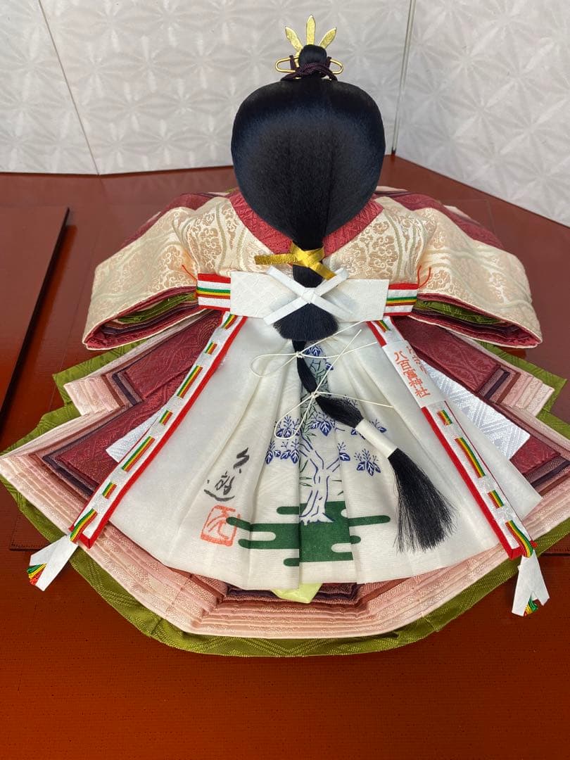 清水久遊　雛人形　親王平飾りセット・間口約８０×奥行約４０×高さ約２８㎝