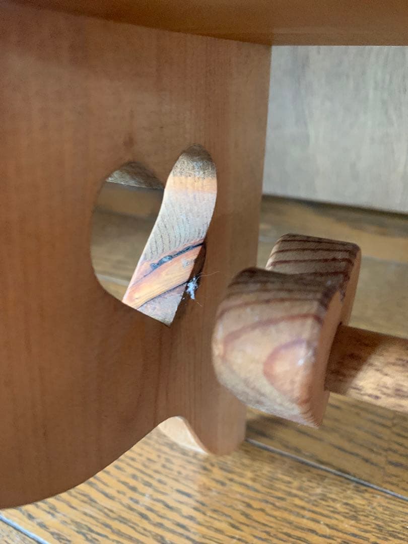 カントリー家具　木製　ハートくり抜き　棚　ラック　シェルフ