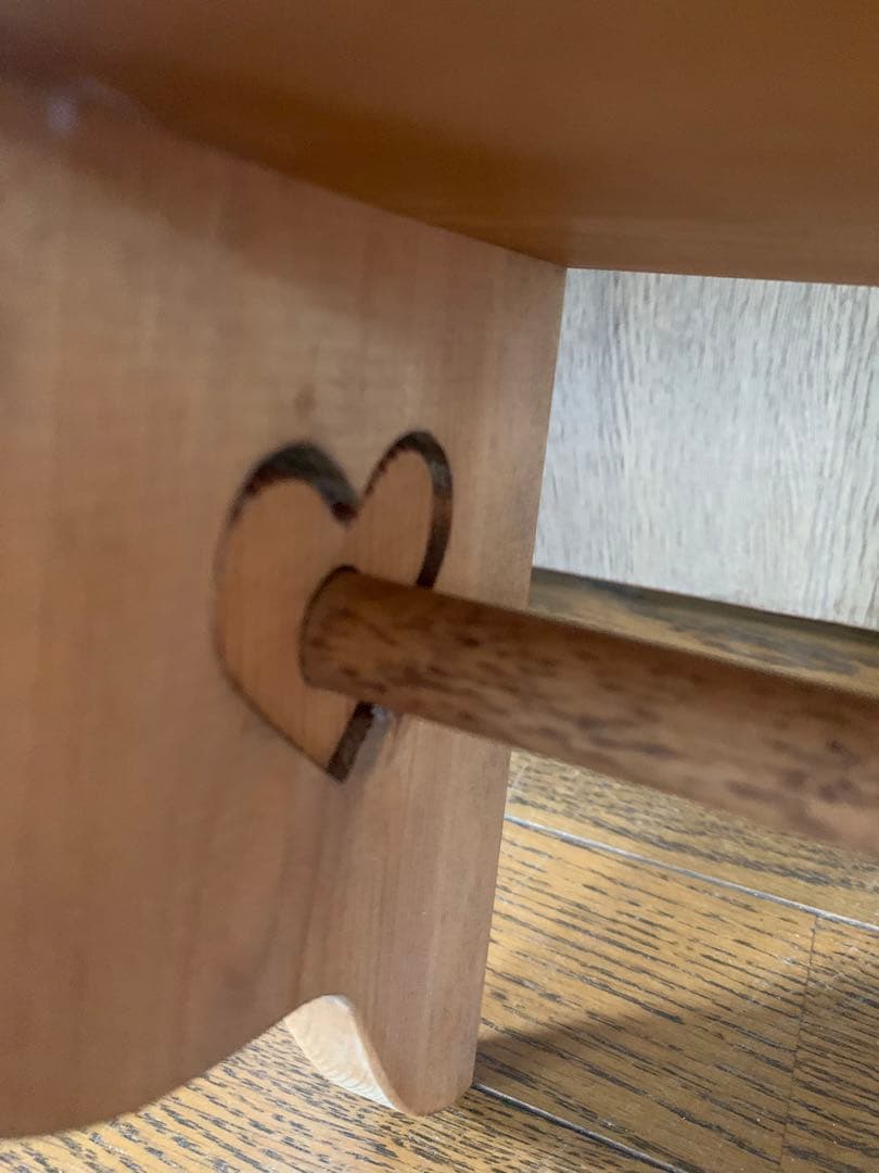 カントリー家具　木製　ハートくり抜き　棚　ラック　シェルフ