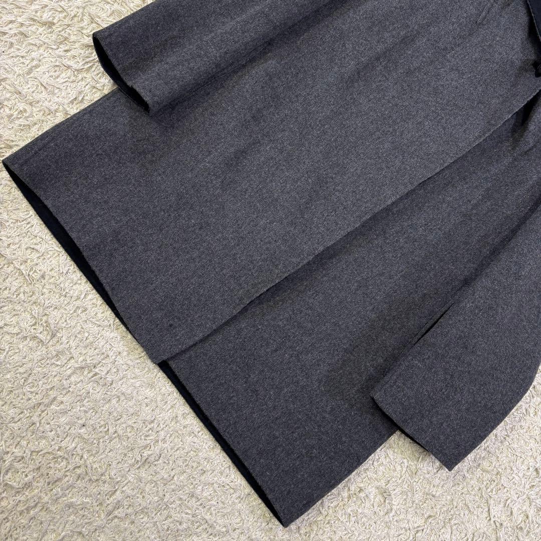 希少サイズ　23区　大きいサイズ　フーディッド　リバーウール　コート　50