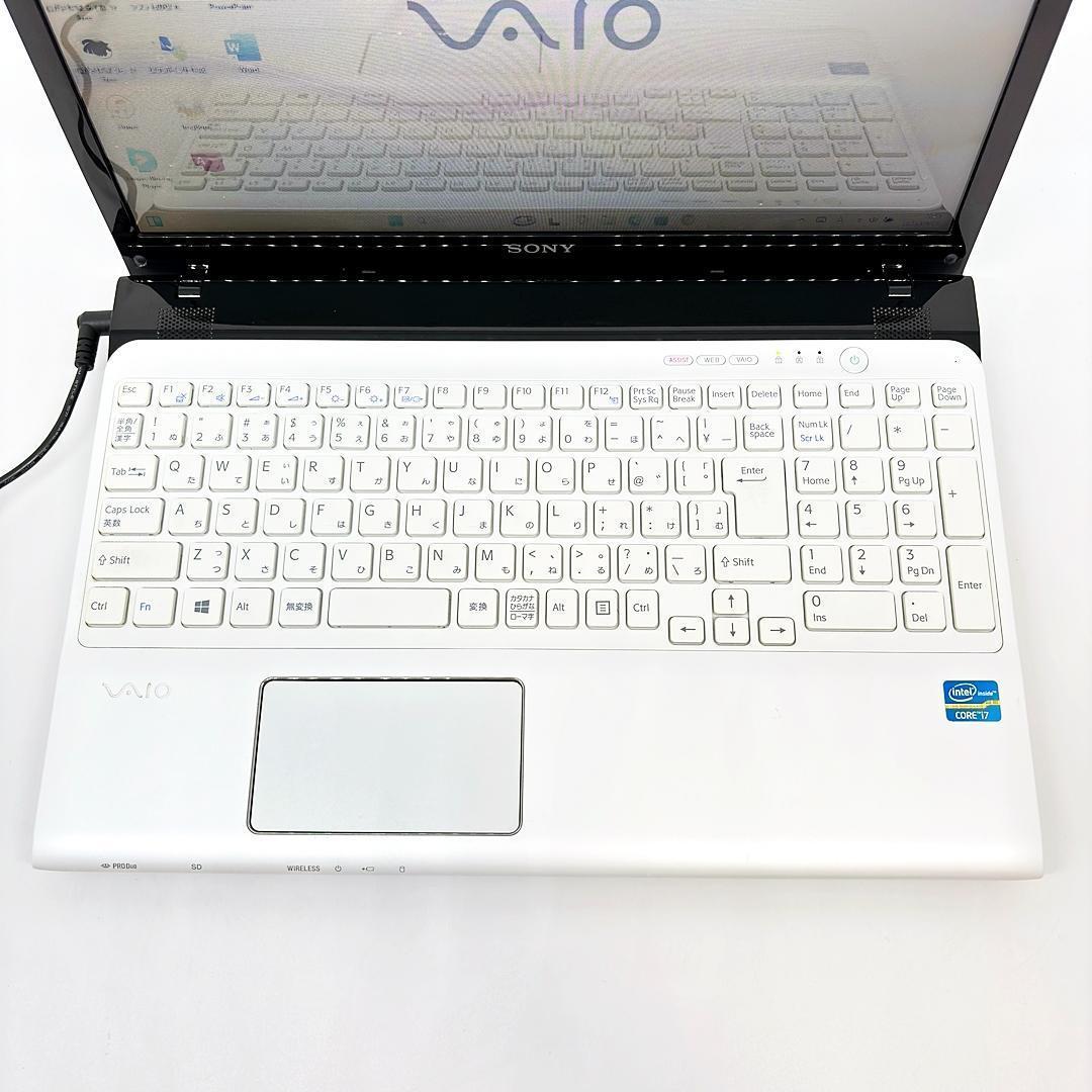 VAIO ノートパソコン Corei7 オフィス 新品SSD Win11 A11