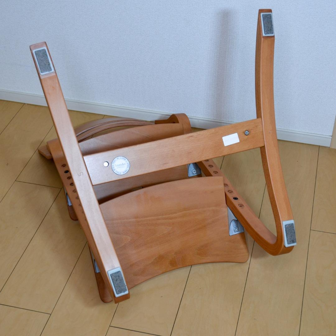 【美品】Leander リエンダー ハイチェア　木製 キッズチェア（正規品）