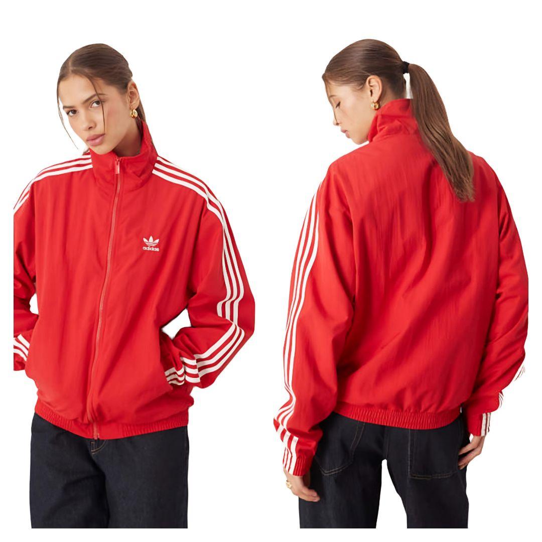 赤XL★adileniumオーバーサイズトラックジャケット★ナイロンジャケット
