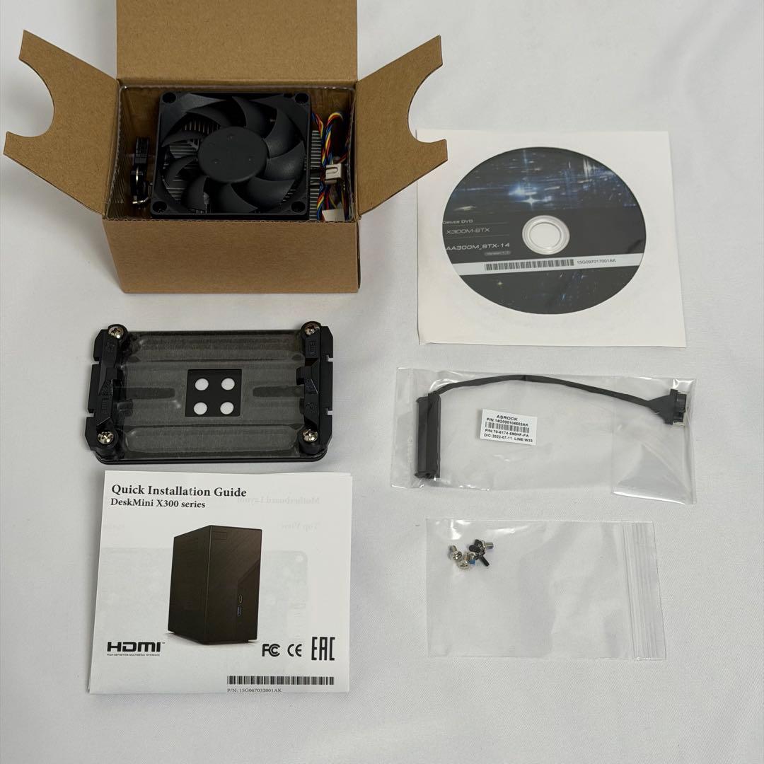 ミニPC ASRock DeskMini X300 Ryzen 7 5700G 16GB