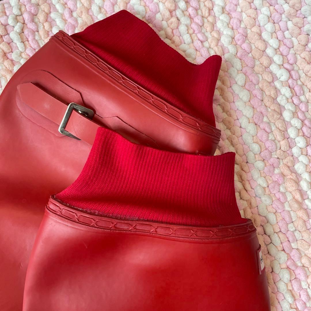 希少⭐︎HUNTER 折りたたみ　ハンターパッカブルレインブーツ