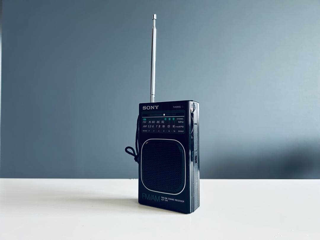 SONY ICF-S16ポータブルラジオ FM/AM