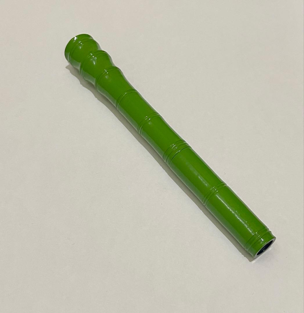 万年筆　大橋堂　植原栄一　エボナイト　ペン先21K 漆　竹型