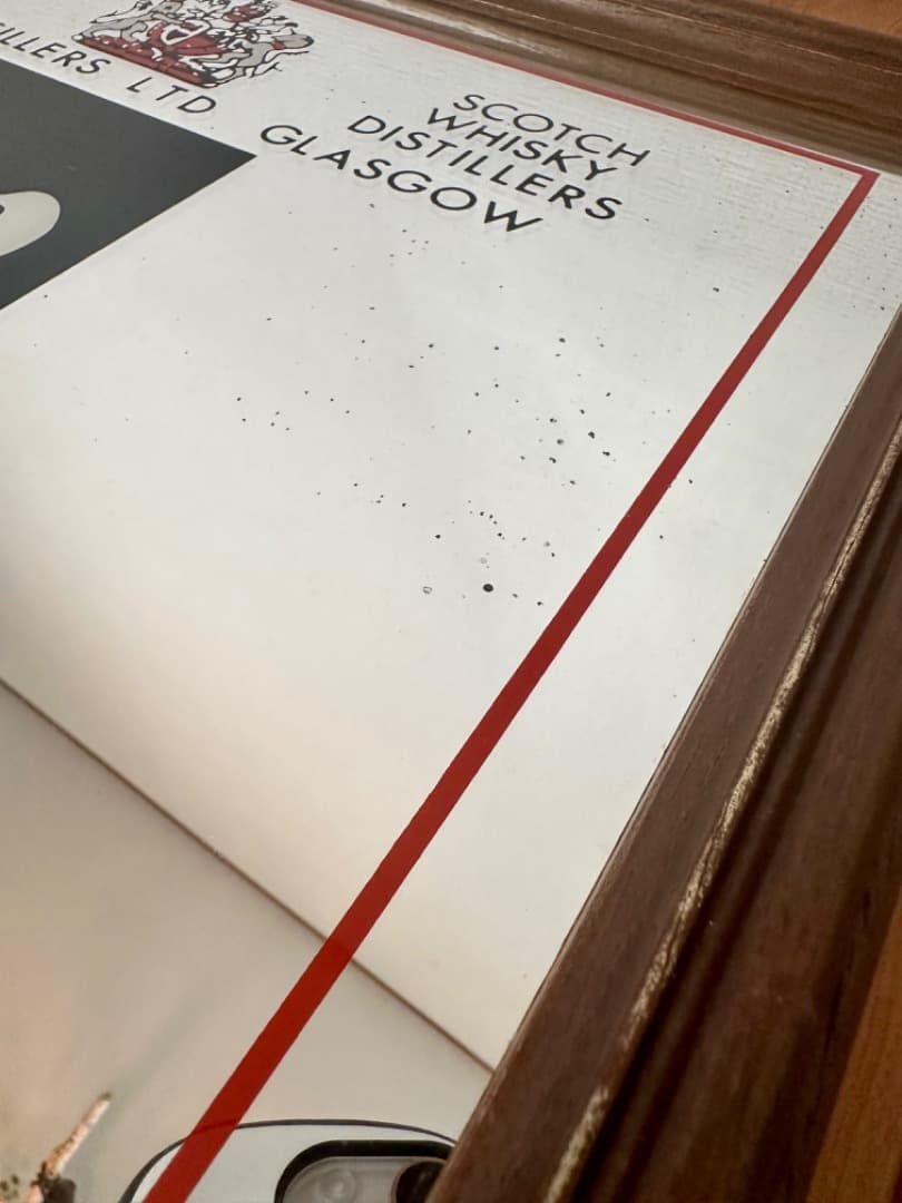 ビンテージ パブミラー WHITE HORS スコッチウィスキー イギリス