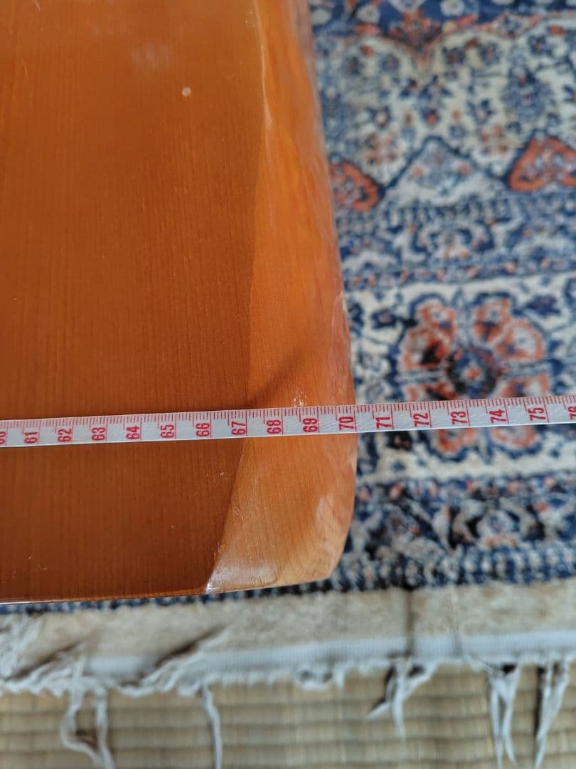 一枚板テーブル 花模様インレイ　値段相談可