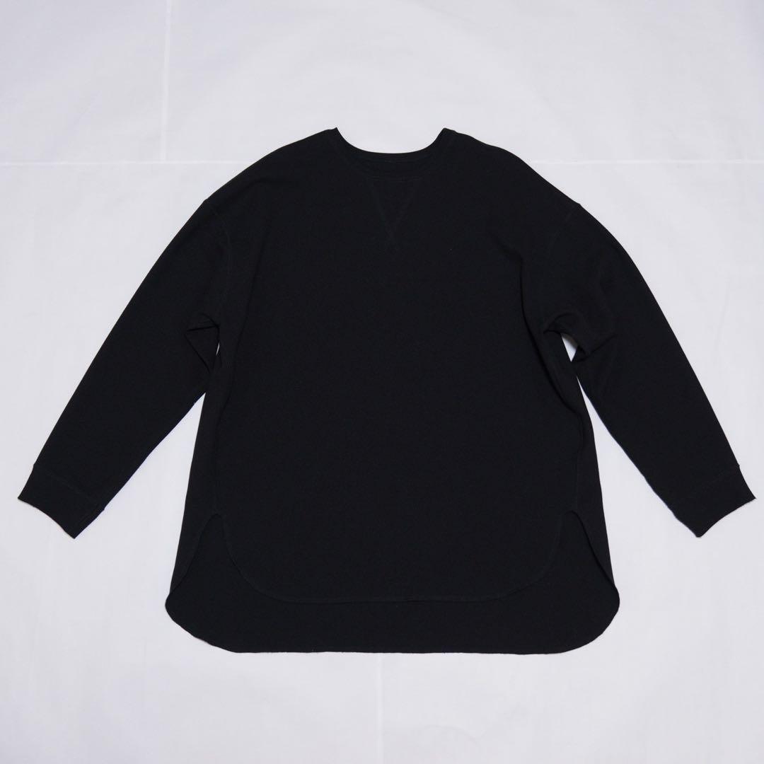 美品　whim gazette Vガゼットプルオーバー　ブラック　36 ゆったり