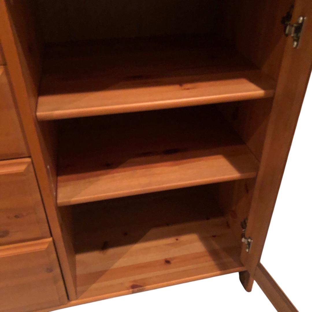 IKEA(イケア) LEKSVIK 食器棚 アンティークステイン SES142東