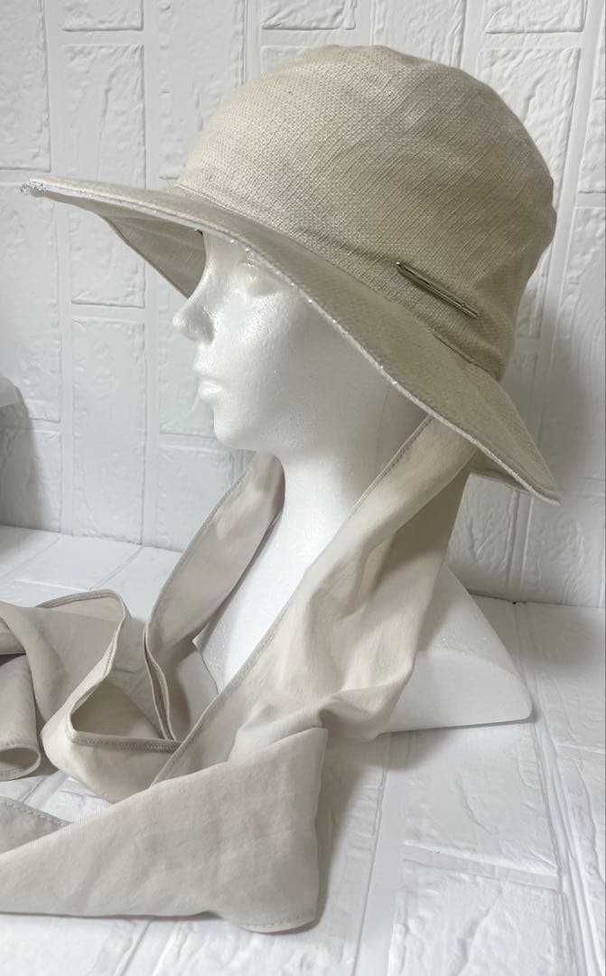 【新品】アンテプリマクロッシェハットサマーシールドリボンスカーフ遮熱遮光UVケア