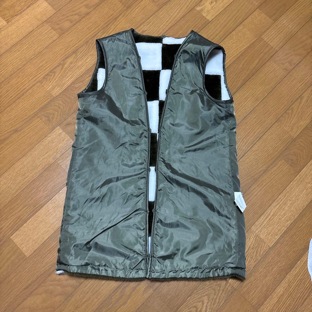 美品⁂フレッドペリー⁂モッズコート　ブロックチェックボアライナー　カーキ　S