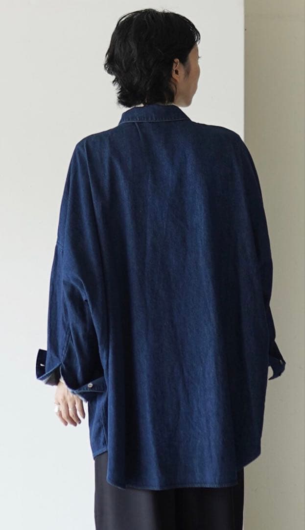mizuiro ind デニムワイドシャツ　岡山デニム　タグ付き