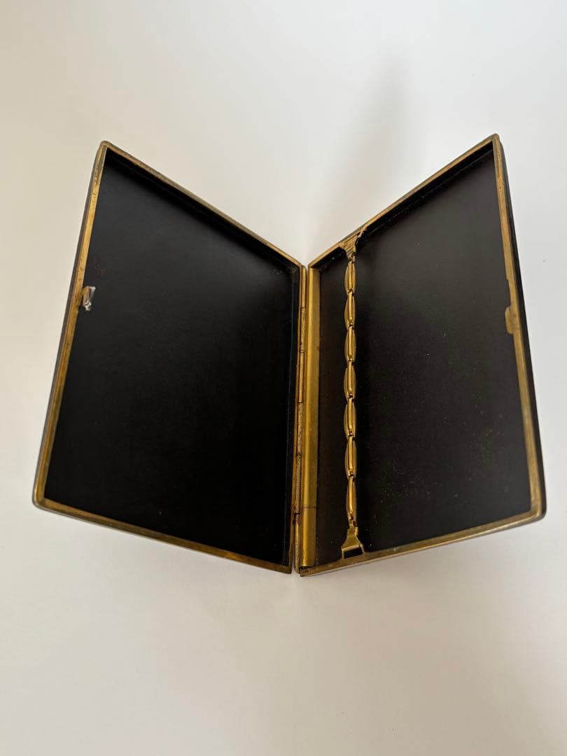 象嵌シガレットケース　明治期　里帰り品