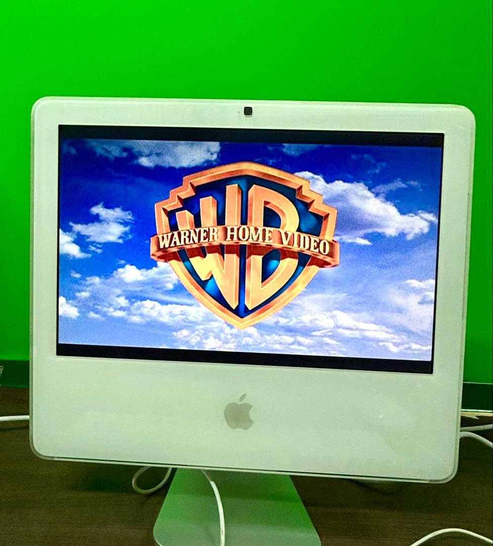 動作確認　iMacG5+iSightのモデルと付属品 DVDディスクとキーボード